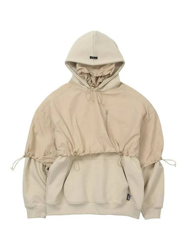 layered nylon hood beige - AJOBYAJO - BALAAN 1