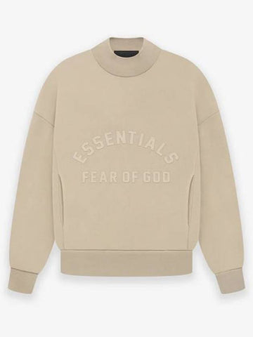 Fear of God Essential The Black Collection Crew Neck Sweatshirt Beige - FEAR OF GOD ESSENTIALS - BALAAN 1