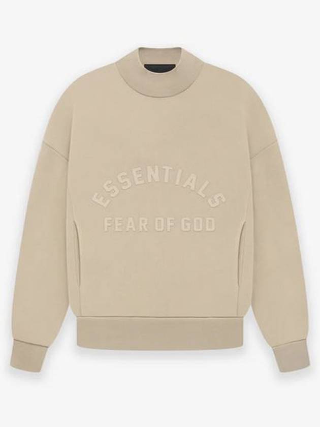 Fear of God Essential The Black Collection Crew Neck Sweatshirt Beige - FEAR OF GOD ESSENTIALS - BALAAN 1
