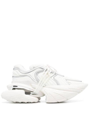 'Unicorn' White Sneakers With With Embossed Logo On The Side In Tech Fabric Man - BALMAIN - BALAAN 1