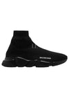 Men's Speed Recycle Knit High-Top Sneakers Black - BALENCIAGA - BALAAN 2