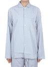 Poplin Long Sleeve Shirt Placid Blue Stripes - TEKLA - 7