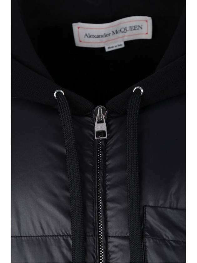 Logo Hooded Padding Jacket Black - ALEXANDER MCQUEEN - BALAAN 8