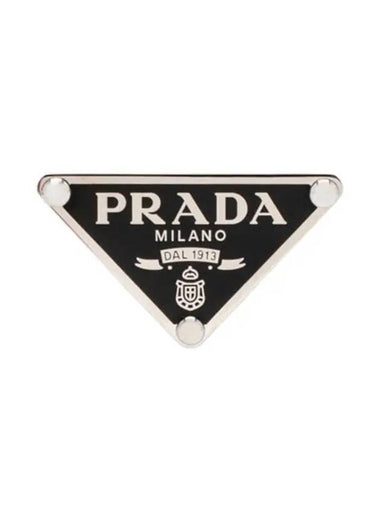 Symbole Single Left Earring Black - PRADA - BALAAN 1