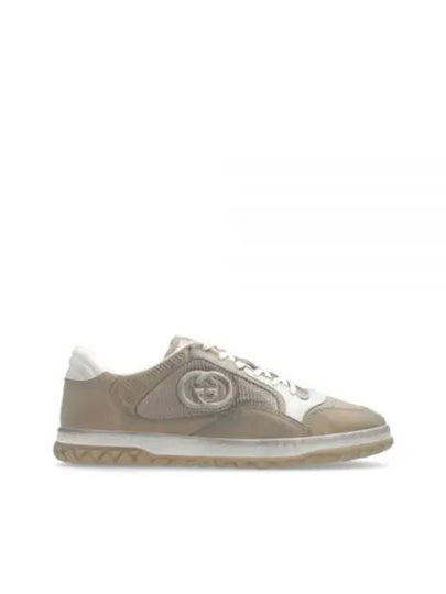 Men's Mac80 Low Top Sneakers Grey Leather - GUCCI - BALAAN 2