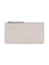 Signature Stitch Zipper Card Wallet Light Grey - MAISON MARGIELA - BALAAN 1