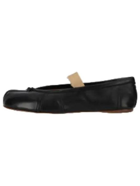 Tabi Ballerina Elastic Band Flat Shoes Black Nude - MAISON MARGIELA - BALAAN 1