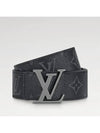 LV Initiales Reversible Monogram Leather Belt Black - LOUIS VUITTON - BALAAN 3