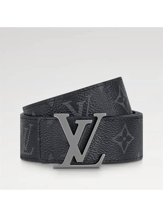 LV Initiales Reversible Monogram Leather Belt Black - LOUIS VUITTON - BALAAN 3