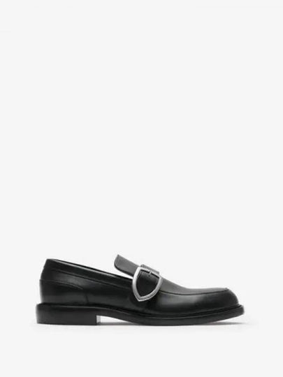 Cobble Leather Loafers Black - BURBERRY - BALAAN 2