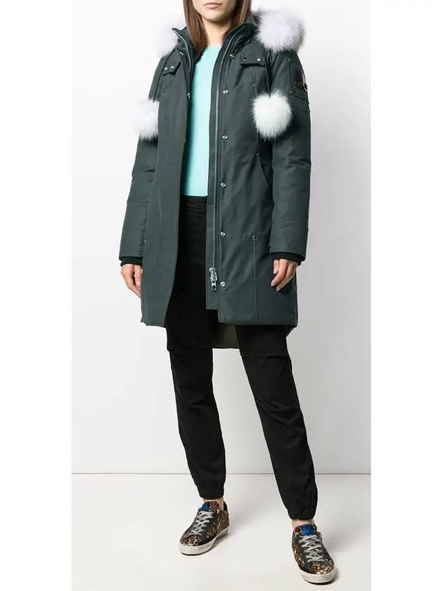 Original Stirling Parka White Fox Fur Charcoal - MOOSE KNUCKLES - BALAAN 3