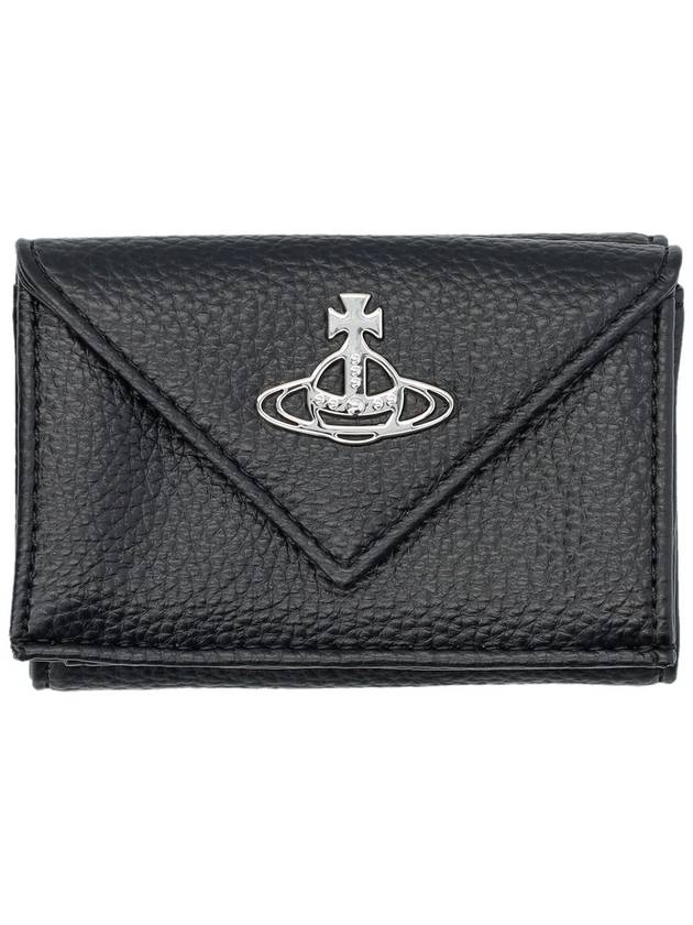 Envelope Biogreen Grain Half Wallet Black - VIVIENNE WESTWOOD - BALAAN 2