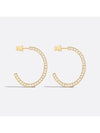 NIGHT CODE Large Hoop Earrings Black E3473WOMLQ D307 - DIOR - BALAAN 3