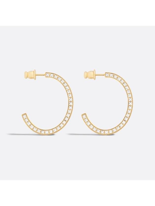 NIGHT CODE Large Hoop Earrings Black E3473WOMLQ D307 - DIOR - BALAAN 3