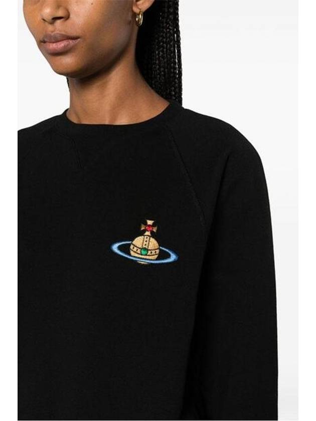 Athletic Cropped Sweatshirt Black - VIVIENNE WESTWOOD - BALAAN 3