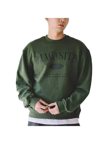 Arch Logo Sweatshirt Khaki - MACASITE - BALAAN 1