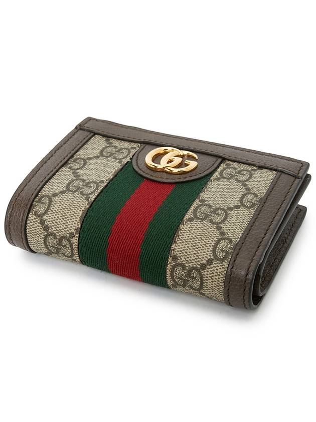 Ophidia Supreme Half Wallet Dark Brown - GUCCI - BALAAN 4