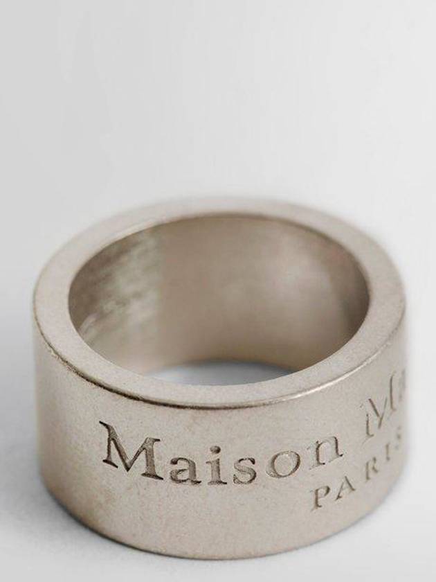 Engraved Logo Ring Silver - MAISON MARGIELA - BALAAN 3