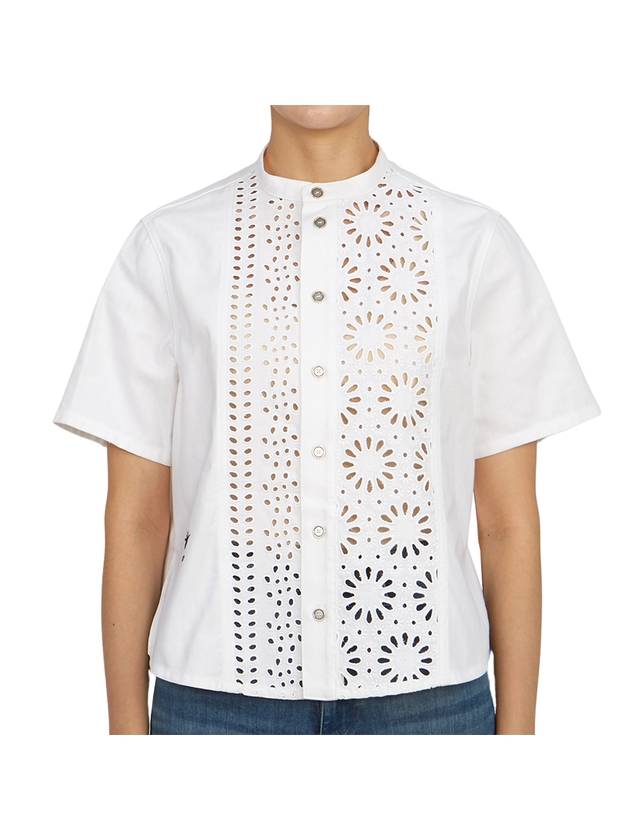 Cotton Blouse White - DIOR - BALAAN 1