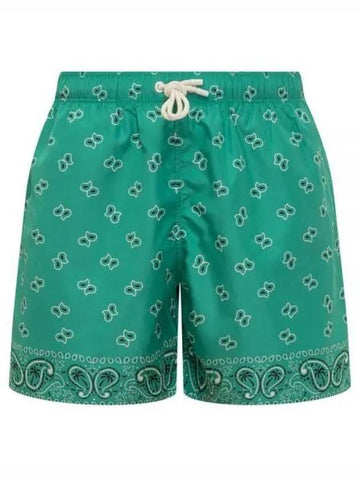 Paisley Print Swim Shorts PMFD002S24FAB0055555 - PALM ANGELS - BALAAN 1