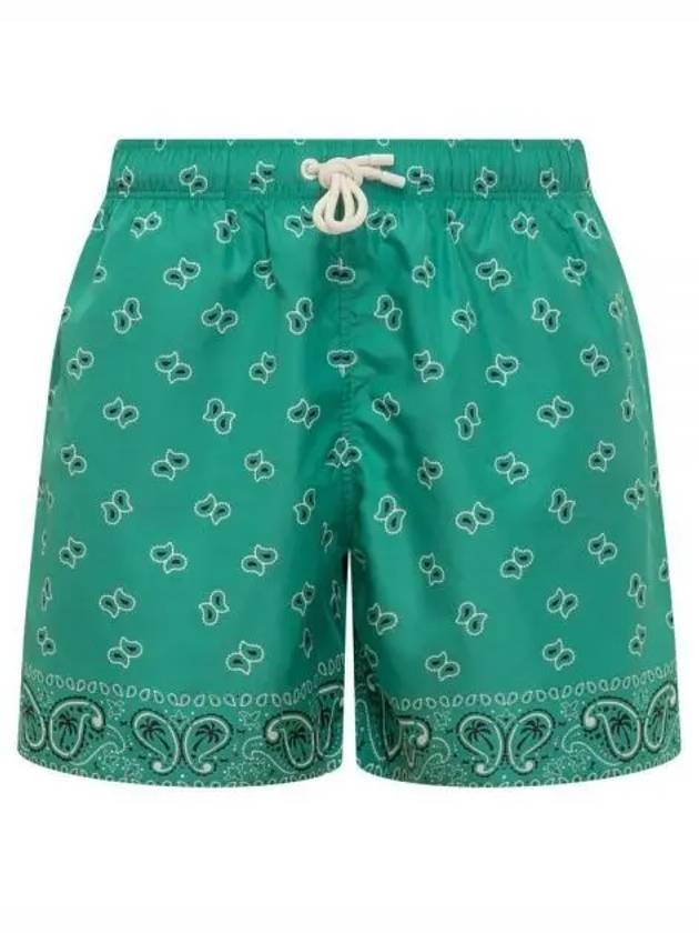 Paisley Print Swim Shorts PMFD002S24FAB0055555 - PALM ANGELS - BALAAN 1