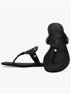 Miller Leather Flip Flops Black - TORY BURCH - BALAAN 4