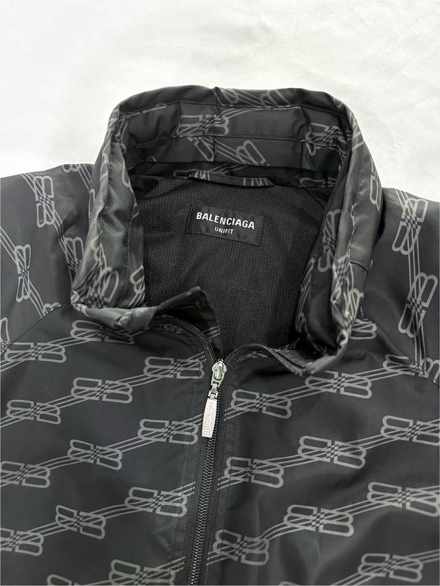 L Men s BB Logo Monogram Jacquard Windbreaker Jacket - BALENCIAGA - BALAAN 10