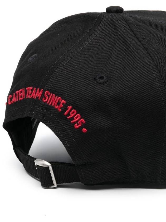 Logo Patch Ball Cap Black - DSQUARED2 - BALAAN 3