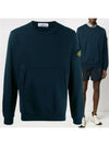 Wappen Pocket Sweatshirt Dark Blue - STONE ISLAND - BALAAN 2