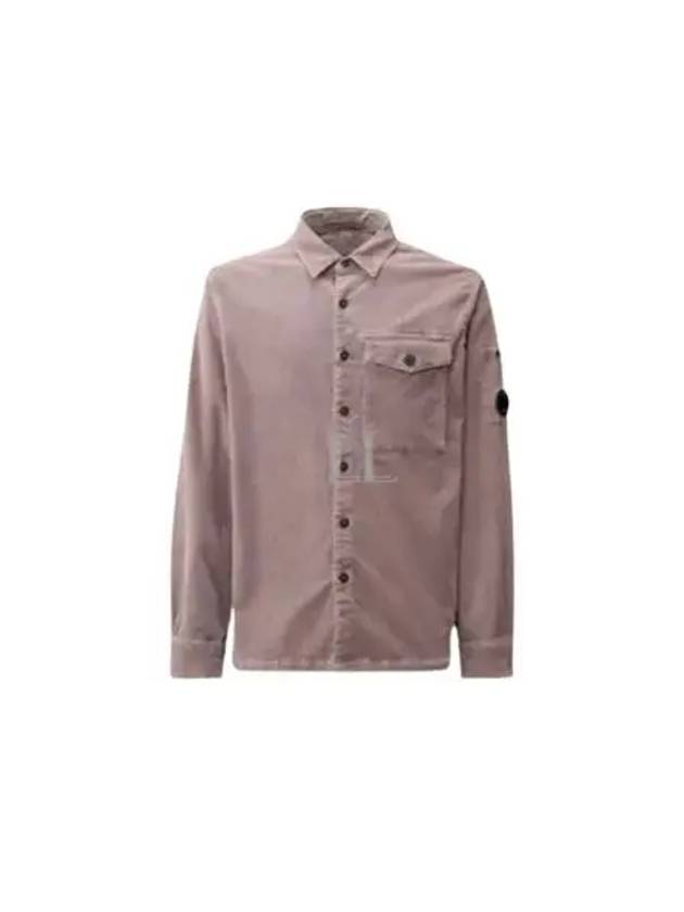 Lens Detail Long Sleeve Shirt Purple - CP COMPANY - BALAAN 2