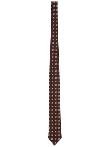 SILK JACQUARD TIE - ERMENEGILDO ZEGNA - BALAAN 1