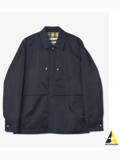 Press Stud Shirt Jacket Navy J47BN0012JTN027402 - JIL SANDER - BALAAN 2