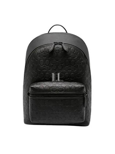 Charter Signature Leather Backpack Black - COACH - BALAAN 2