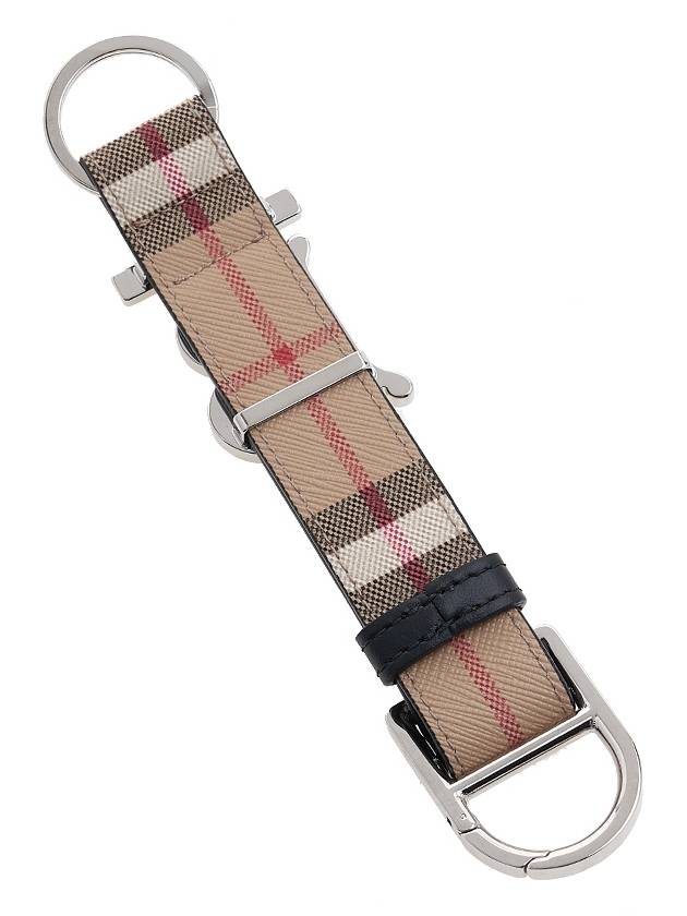 Monogram Motif Vintage Check Key Holder Beige - BURBERRY - BALAAN 3