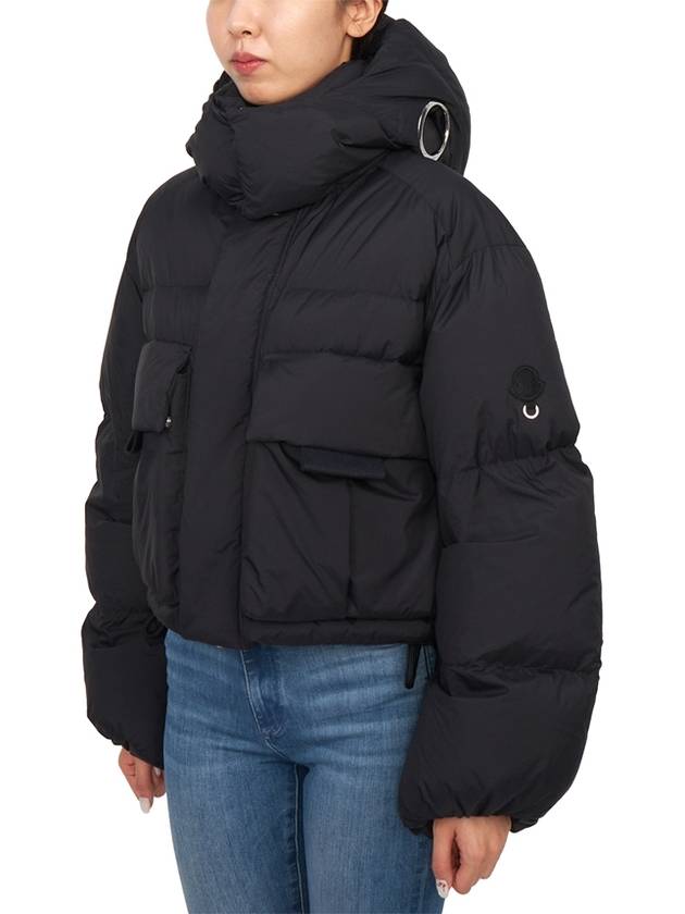 Kar Hooded Short Down Padding Black - MONCLER - BALAAN 4