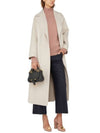 Olivia Wool Single Coat Ecru - MAX MARA - BALAAN 7