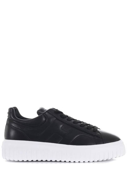 BLACK LEATHER SNEAKERS HXM6450FC60LE9B999 - HOGAN - BALAAN 2