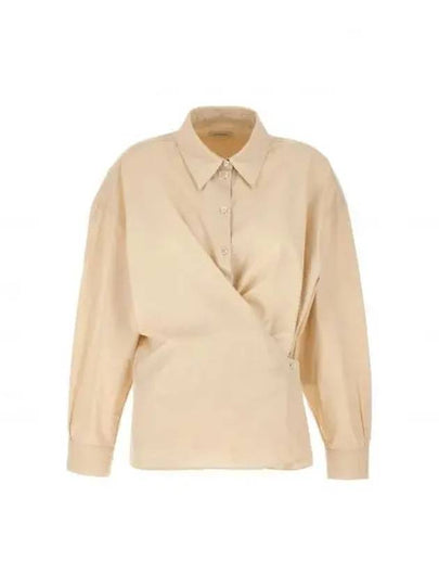 Straight Collar Twisted Shirt Ivory - LEMAIRE - BALAAN 2