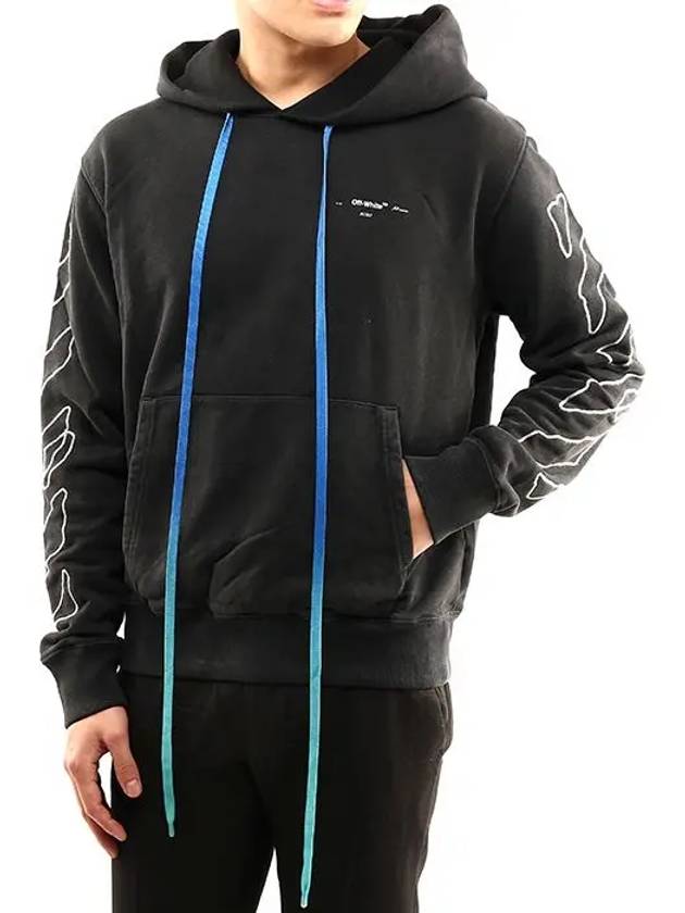 Abstract Arrow Long Sleeve Hoodie Black - OFF WHITE - BALAAN 5