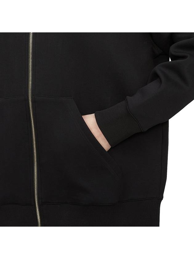 Doppia Embroidery Logo Zip-Up Hoodie Black - MAX MARA - BALAAN 9