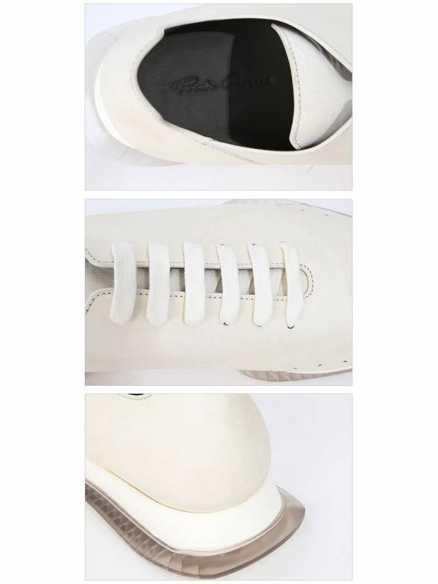 Vintage Runner Low Top Sneakers White - RICK OWENS - BALAAN 7