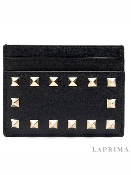 Rockstud card wallet black - VALENTINO - BALAAN 2