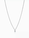 Women's Solitaire Diamond Pendant Necklace Silver - TIFFANY & CO. - BALAAN 5