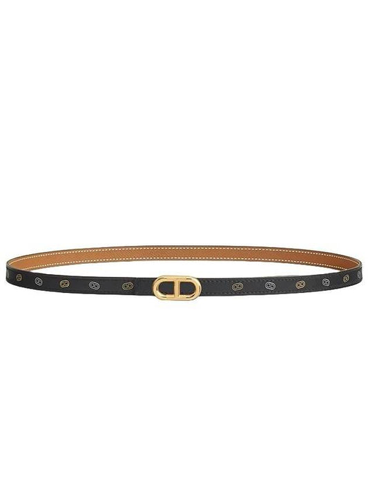 My Long H Belt Buckle Sur Reversible Leather 13mm H010751UC06 - HERMES - BALAAN 1