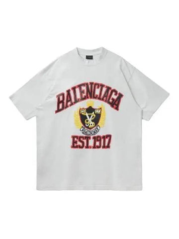 Graphic logo print short sleeve t shirt white - BALENCIAGA - BALAAN 1