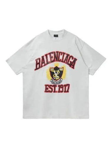 Graphic logo print short sleeve t shirt white - BALENCIAGA - BALAAN 1