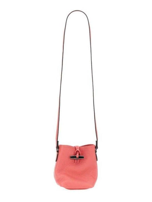 Roseau Leather Cross Bag Pink - LONGCHAMP - BALAAN 1