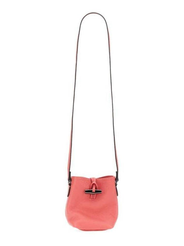 Roseau Leather Cross Bag Pink - LONGCHAMP - BALAAN 1