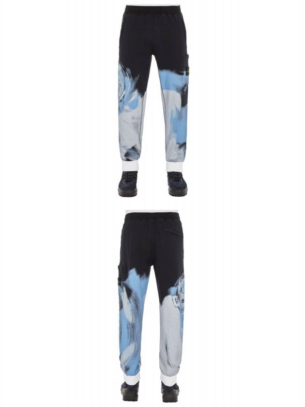 Graphic Printing Track Pants Black - STONE ISLAND - BALAAN 5