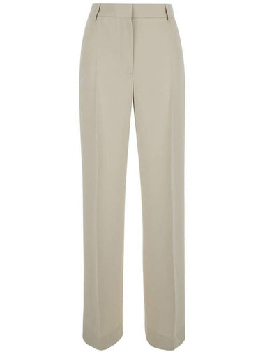 Beige Relaxes Tailored Trousers In Wool Blend Woman - TOTEME - BALAAN 1